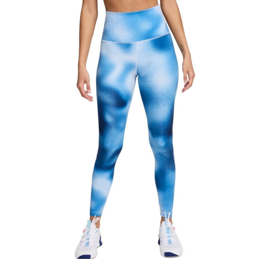 NIKE Women's One High-waist Full-length Leggings In Court Blue Size XS Blue
